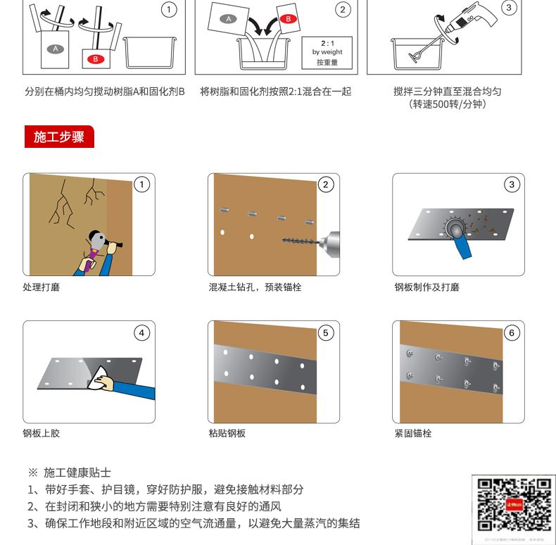 包钢延川粘钢加固施工过程